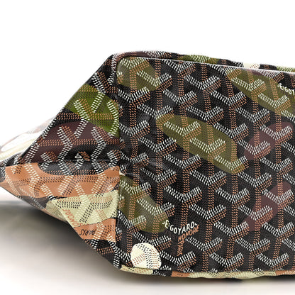 Goyard Goyardine Saint Louis Lettres Camouflage PM Black Green 10 of 11