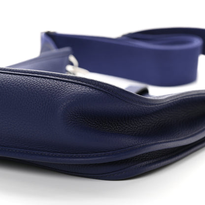 Hermes Taurillon Clemence Evelyne III GM Bleu Encre 9 of 9