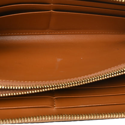 MCM Visetos Large Zip Around Wallet Cognac 5 of 7