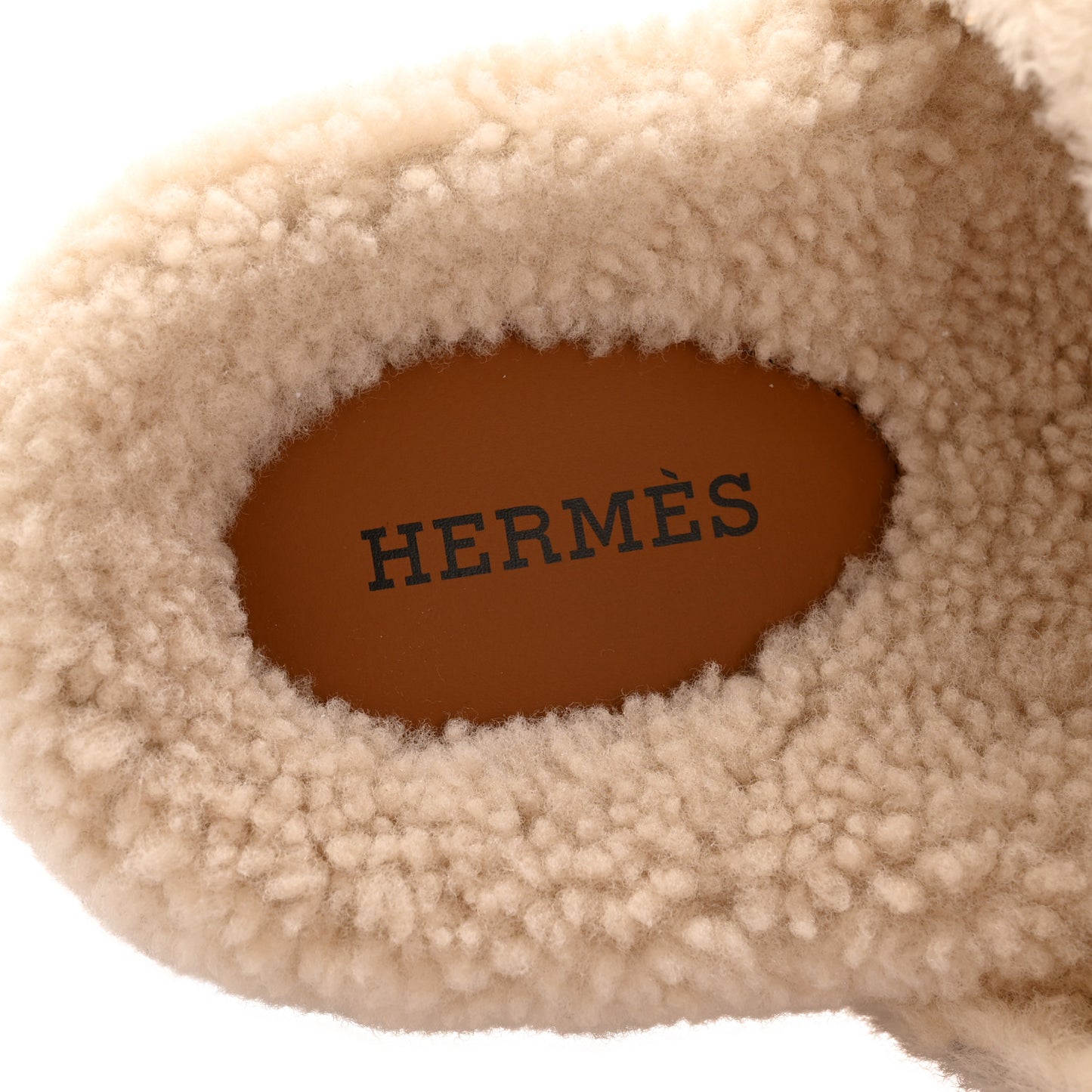 Suede Goatskin Woolskin Womens Chypre Sandals 38.5 Naturel Ecru