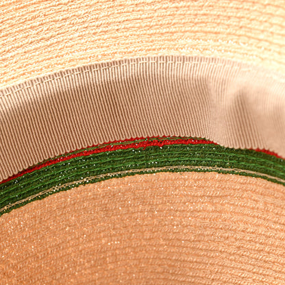 Gucci Abaca Straw Web Fedora Hat L 9 of 11