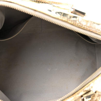 Louis Vuitton Monogram Miroir Speedy 30 Gold 5 of 19