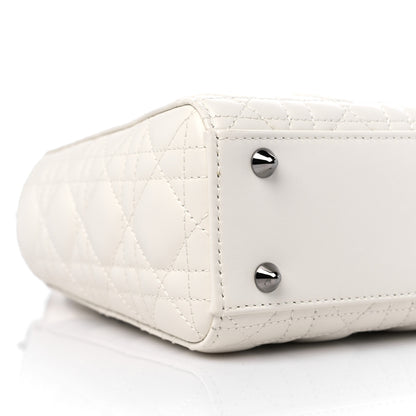 Christian Dior Lambskin Cannage Small My ABCDior Lady Dior White 6 of 8
