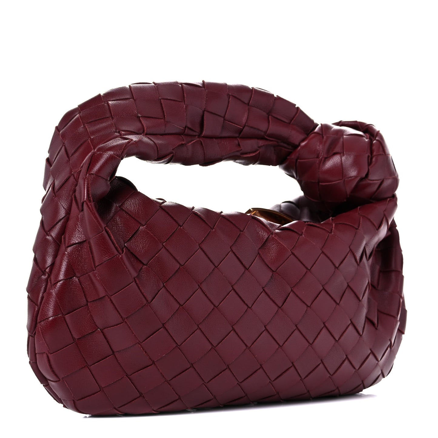 Nappa Intrecciato Mini Jodie Burgundy