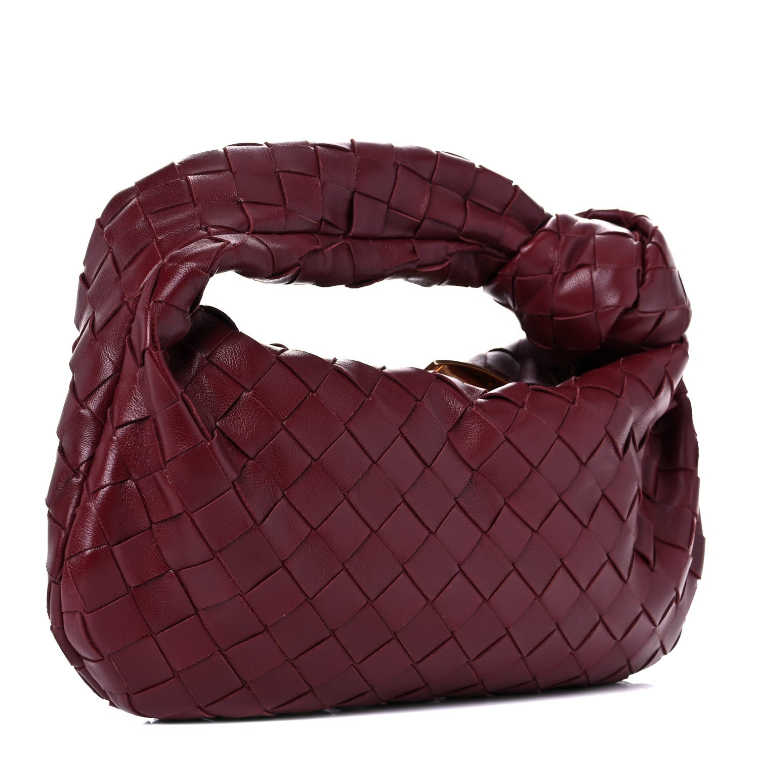 Bottega Veneta Nappa Intrecciato Mini Jodie Burgundy 3 of 9