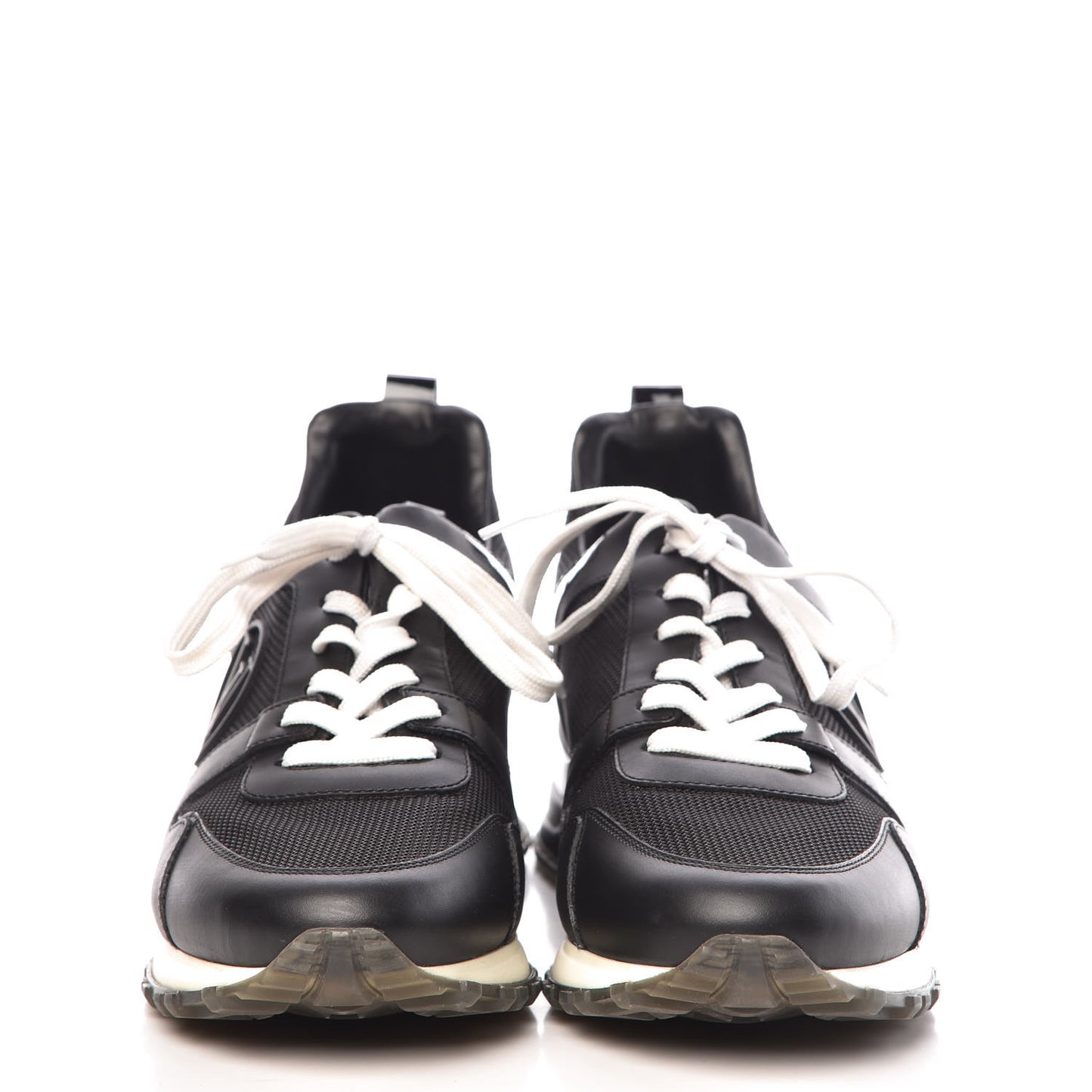 Calfskin Run Away Sneakers 40 Black
