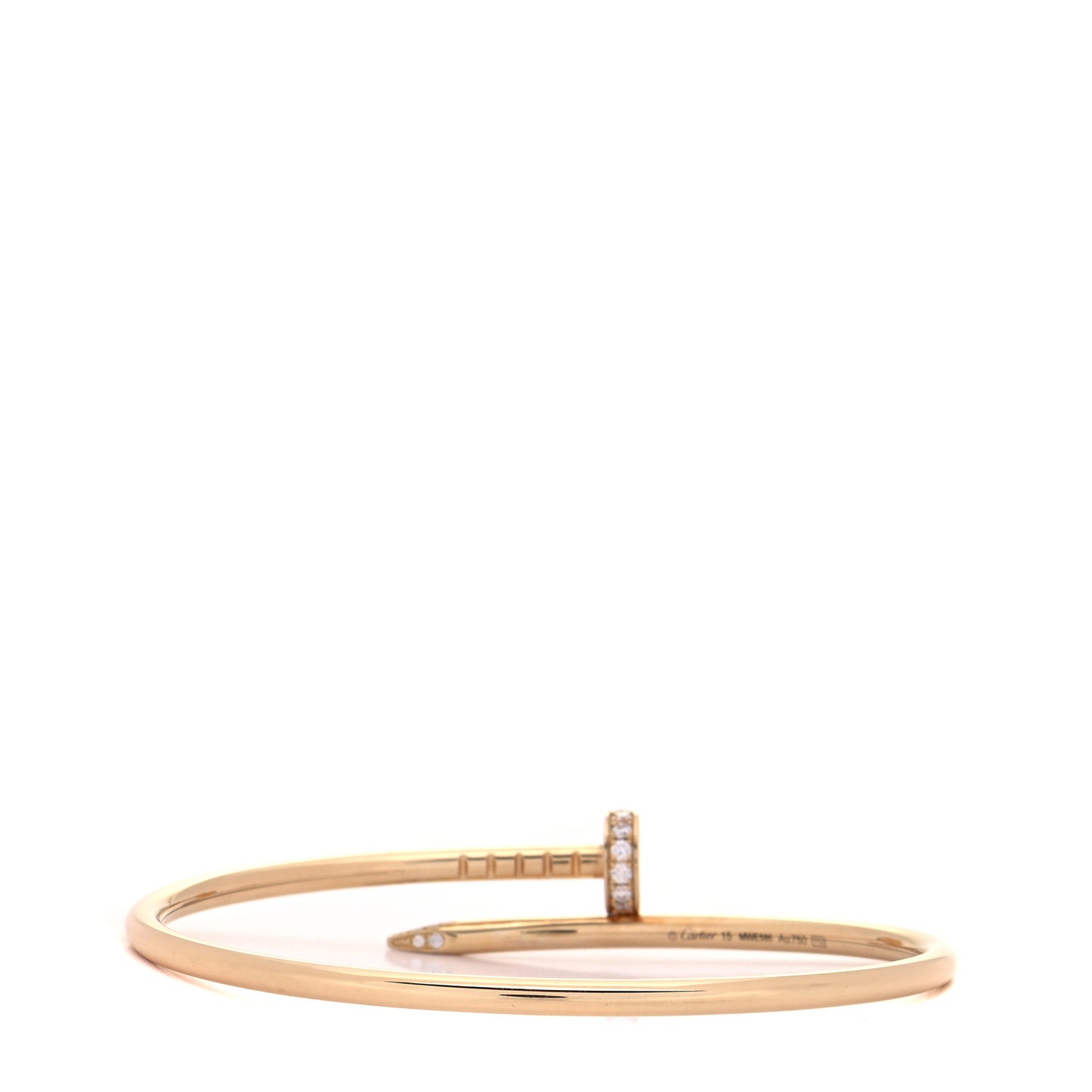 18K Yellow Gold Diamond Small Juste Un Clou Bracelet 15