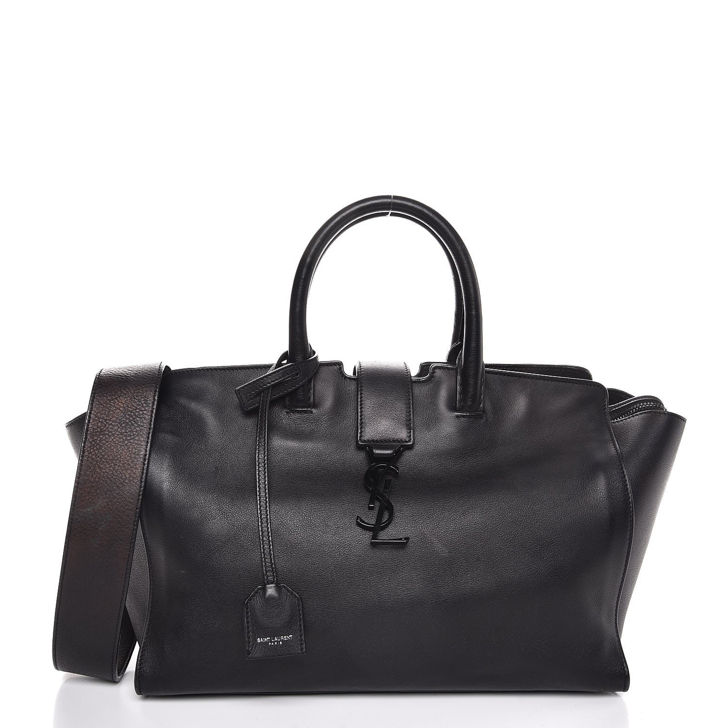 Saint Laurent Calfskin Small Monogram Downtown Cabas Black 1 of 15
