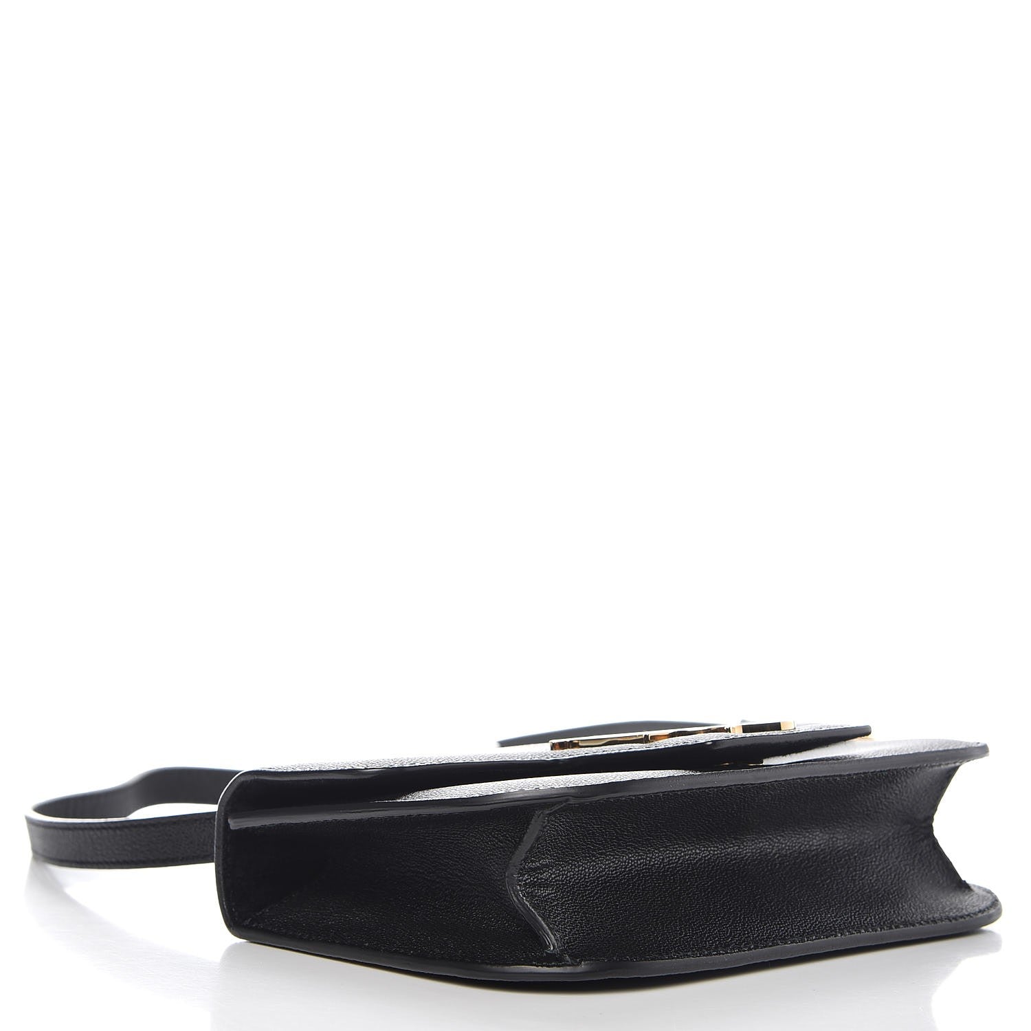 Alexander McQueen Little Stones Calfskin Small Insignia Flap Black 5 of 8