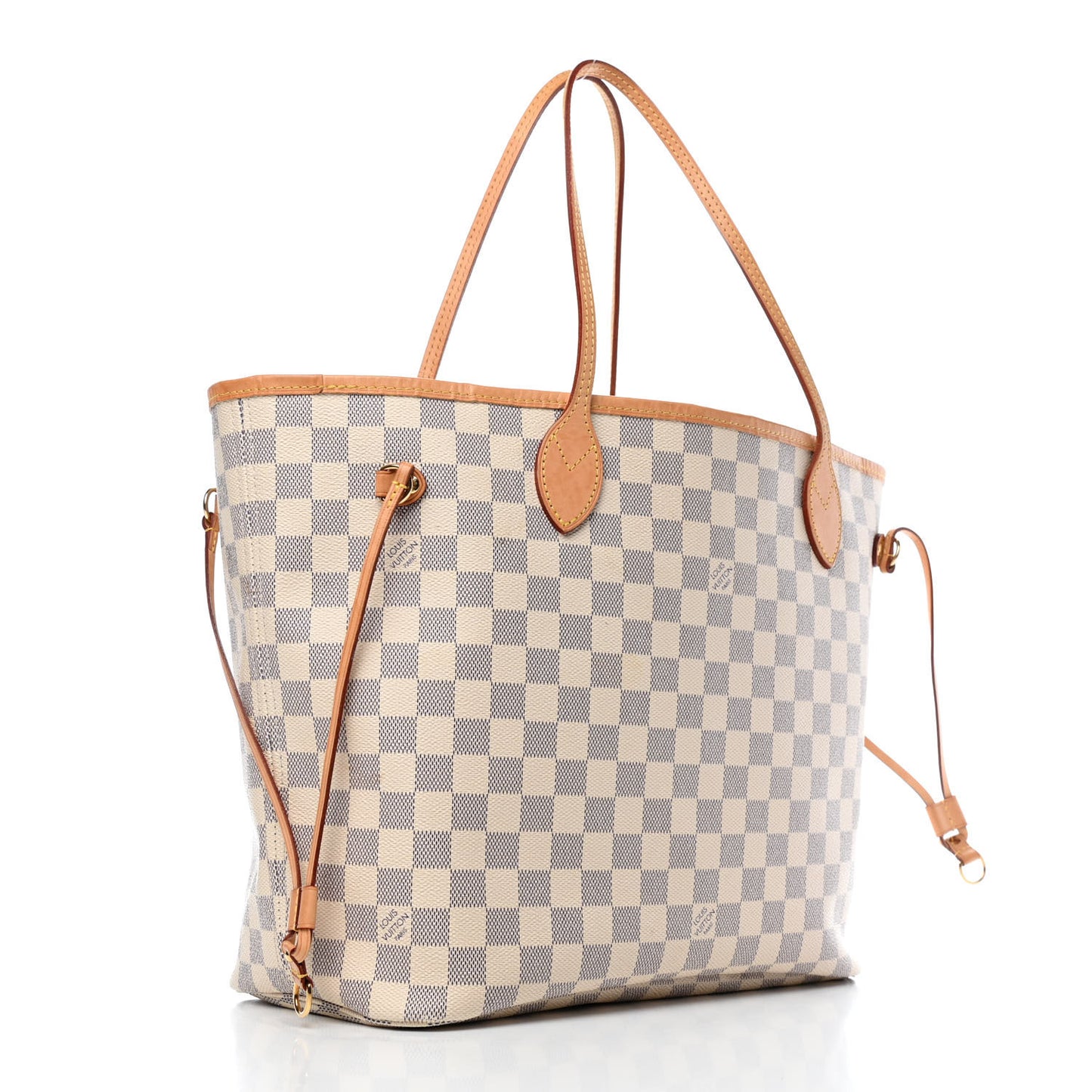 Damier Azur Neo Neverfull MM Rose Ballerine