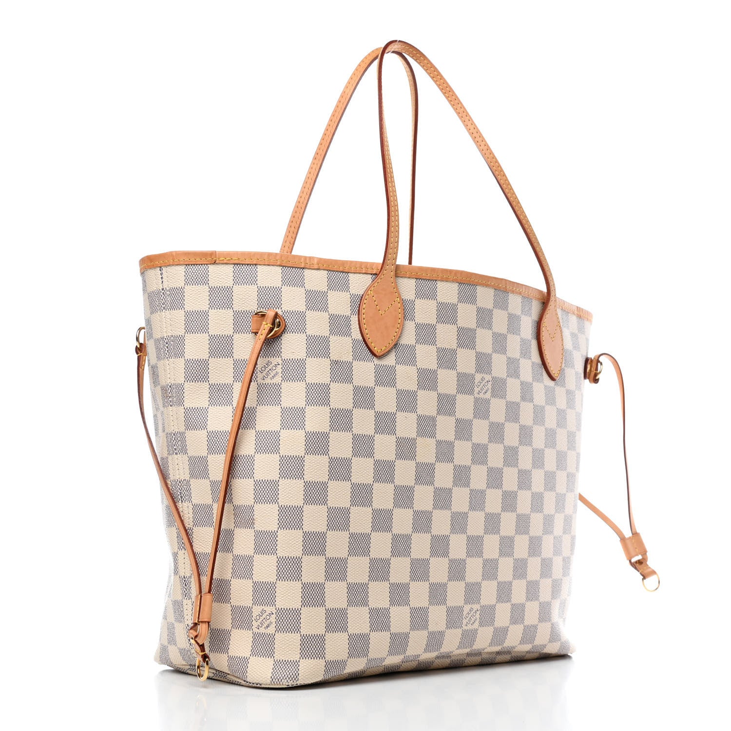 Louis Vuitton Damier Azur Neo Neverfull MM Rose Ballerine 2 of 4