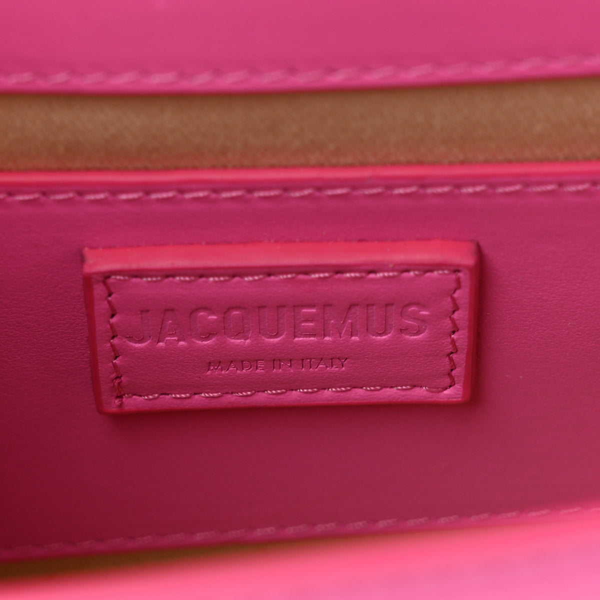 Smooth Calfskin Le Grand Bambino Neon Pink