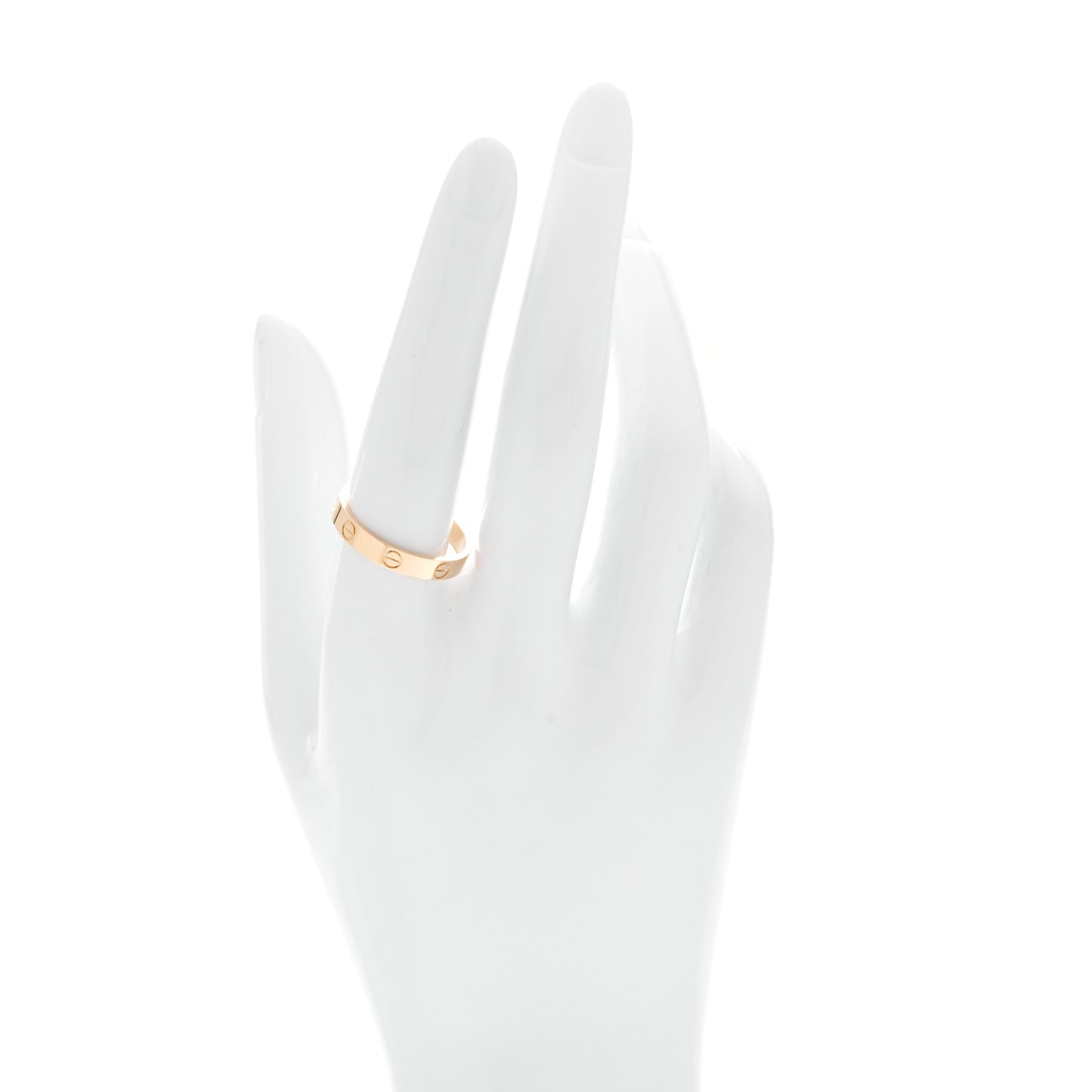 18K Yellow Gold 3.5mm LOVE Wedding Band Ring 60 9.25