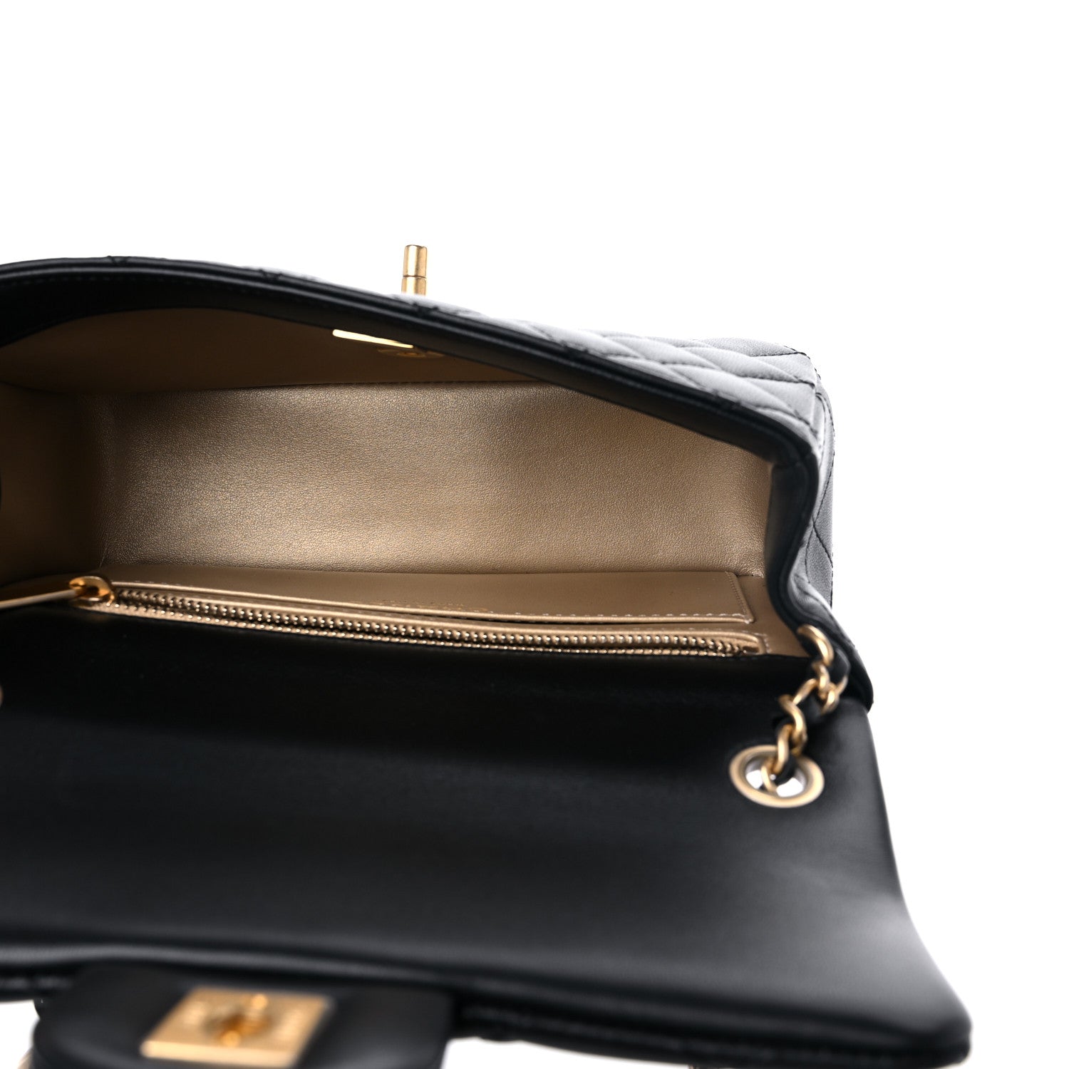 Chanel Lambskin Quilted Mini Rectangular Pearl Crush Flap Black 5 of 10
