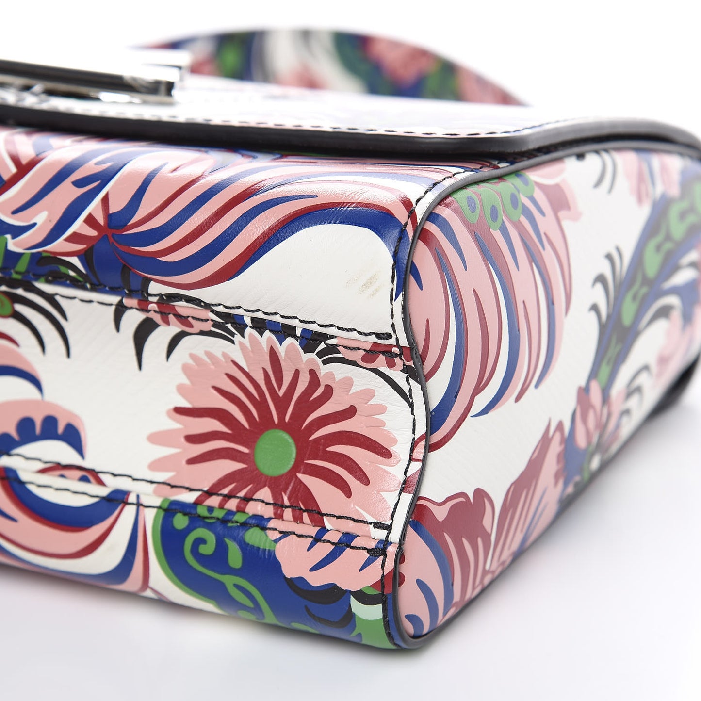 Epi Floral Twist Shoulder Bag MM Multicolor