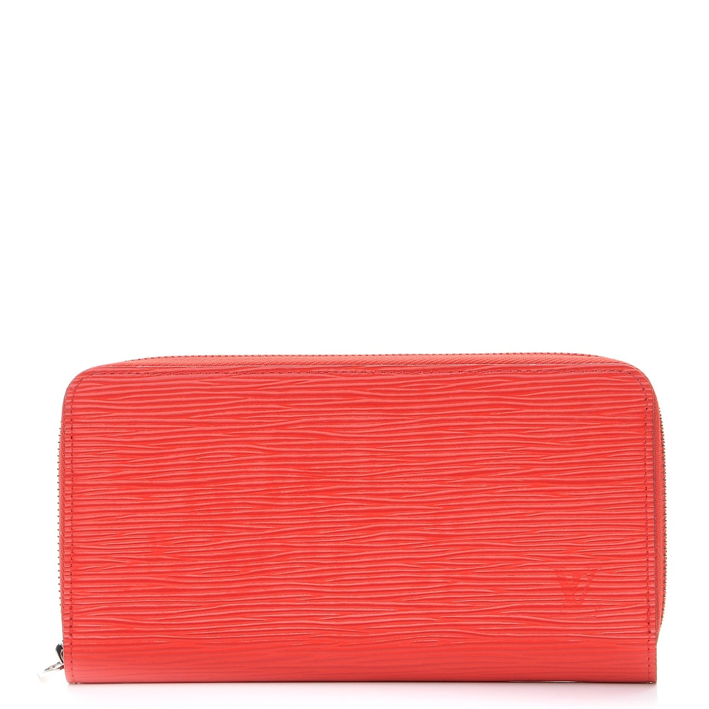 Epi Zippy Wallet Coquelicot