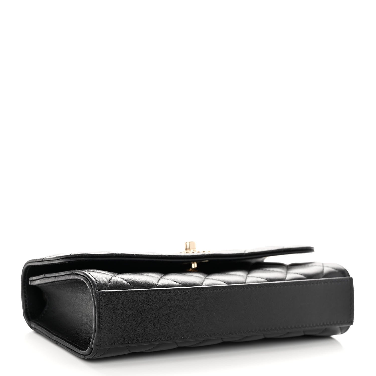 Chanel Lambskin Quilted Trendy CC Flap Phone Holder With Chain Black 4 of 11