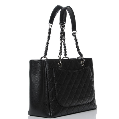 Chanel Caviar Quilted Grand Shopping Tote GST Black 3 of 7