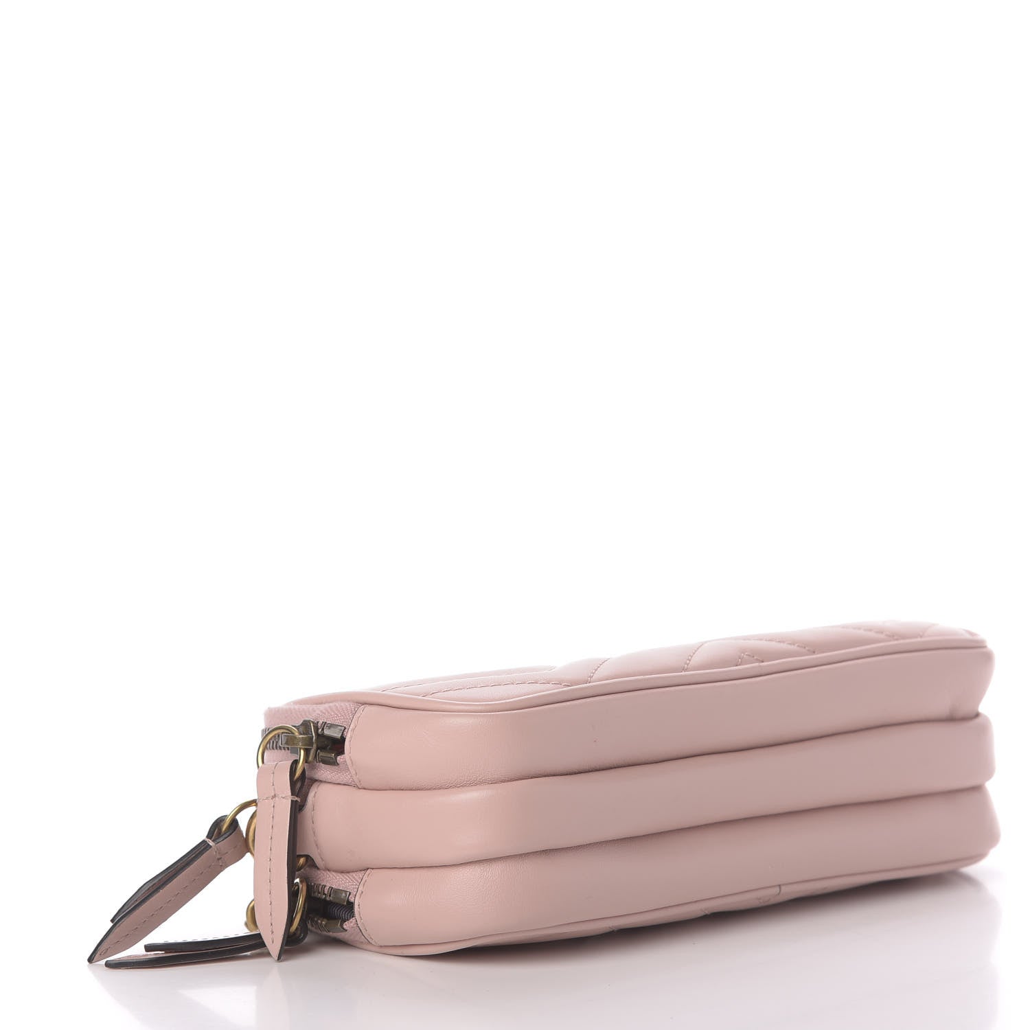 Gucci Calfskin Matelasse Mini GG Marmont Chain Crossbody Bag Perfect Pink 7 of 12