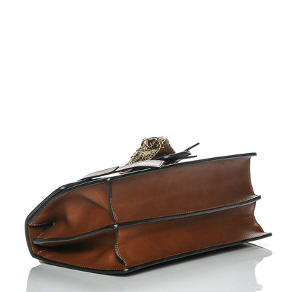 Gucci Calfskin Animalier Shoulder Bag Brown 4 of 7