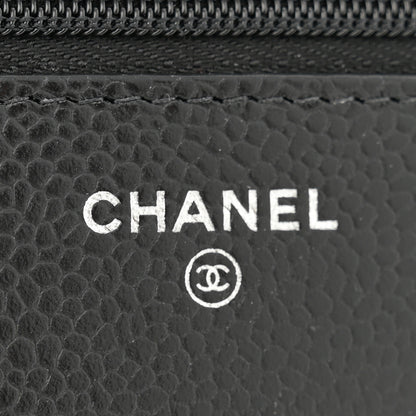 Chanel Caviar Quilted Wallet on Chain WOC Black 6 of 11