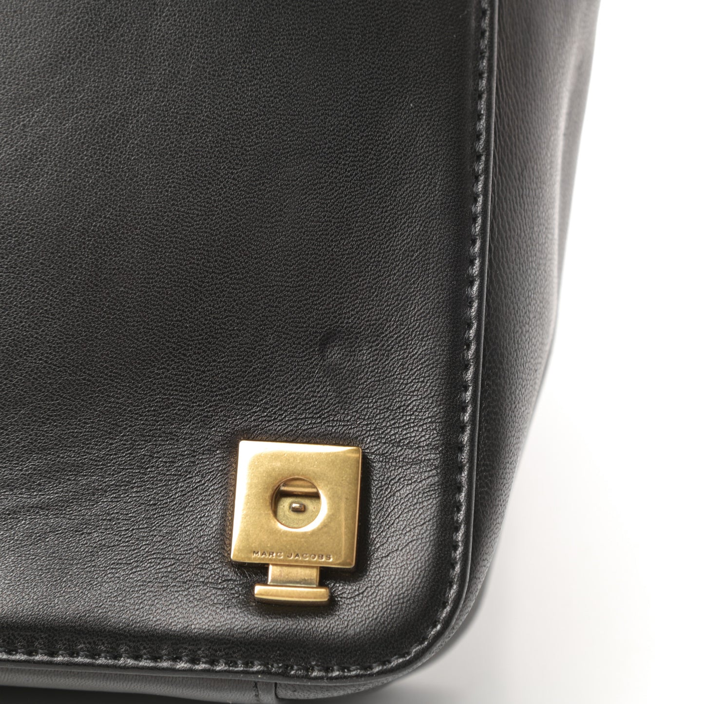 Natural Grain Calfskin Quilted Double J Quilted Bag Black