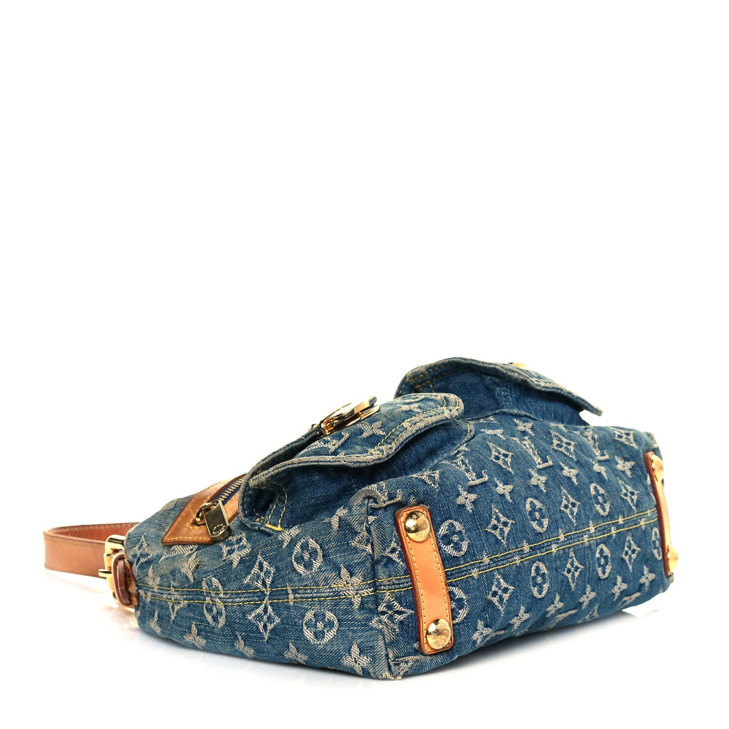 Monogram Denim Baggy PM Blue