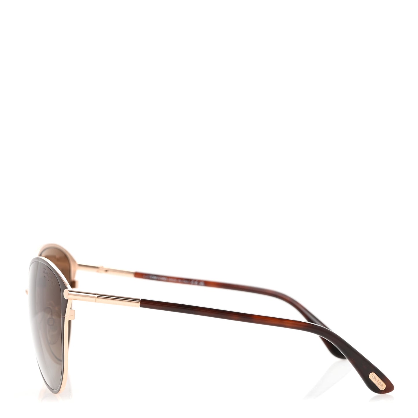 Metal Penelope Vintage Round Sunglasses TF320 Brown