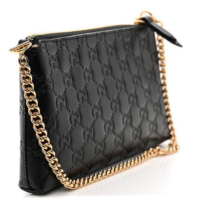 Gucci Guccissima Signature Wrist Wallet Black 3 of 11