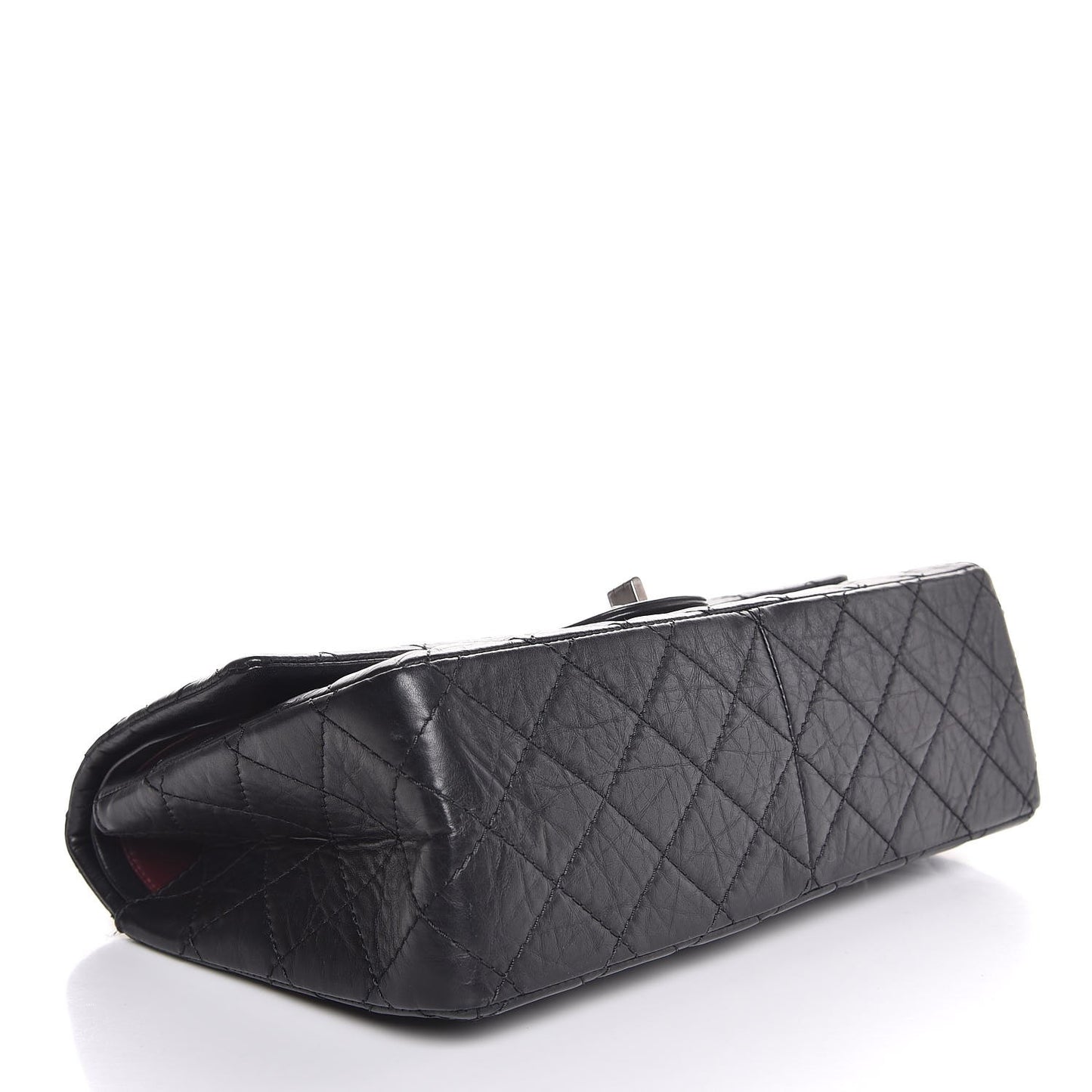 Aged Calfskin Quilted 2.55 Reissue 226 Flap Black