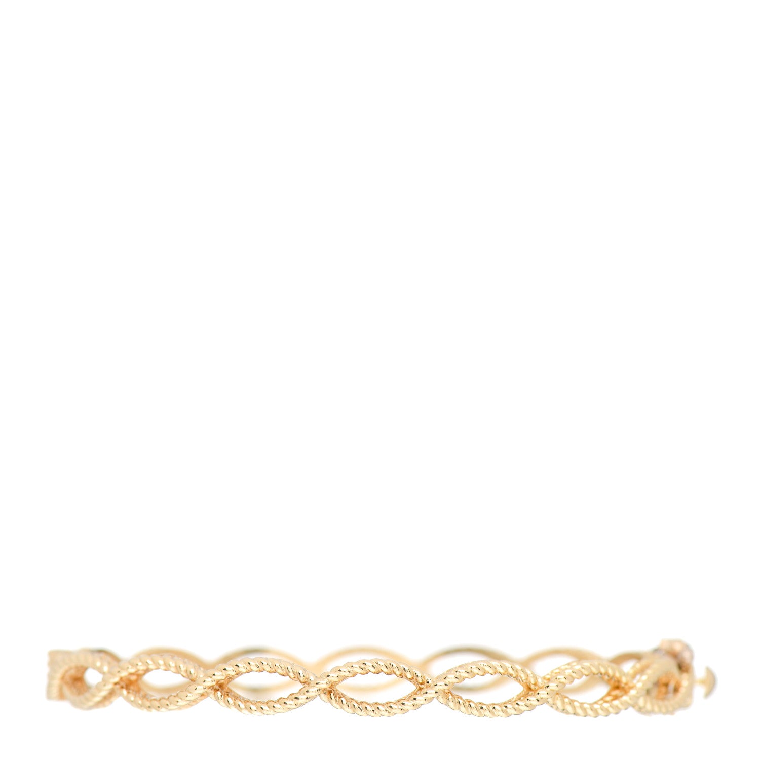 Roberto Coin 18K Yellow Gold Barocco Braided Bangle Bracelet 1 of 4