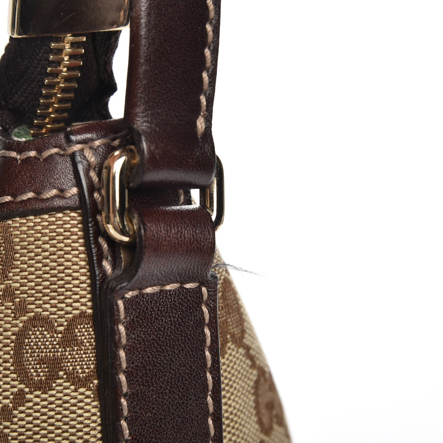 Gucci Monogram Medium Britt Hobo Dark Brown 10 of 10