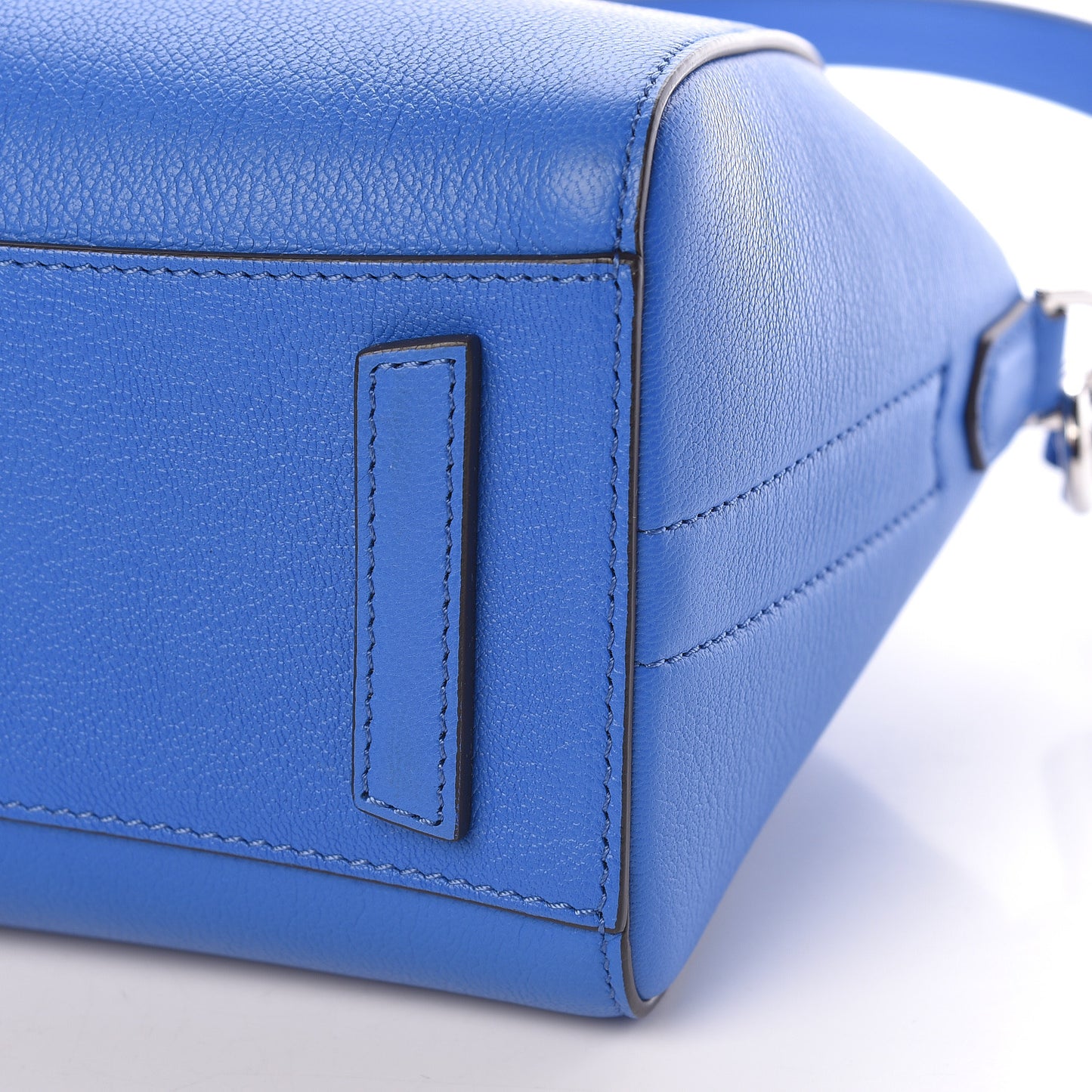Sugar Goatskin Mini Antigona Persian Blue