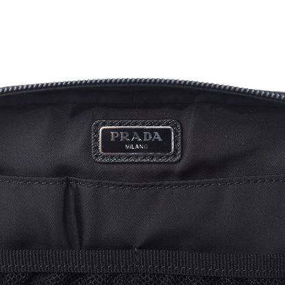 Prada Tessuto Nylon Saffiano Necessaaire Pouch Black 6 of 11