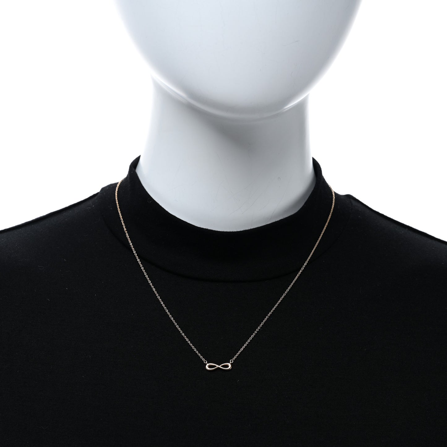 18K Rose Gold Infinity Pendant Necklace
