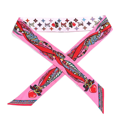 Louis Vuitton Silk Monogram Romance BB Bandeau Rose 1 of 4
