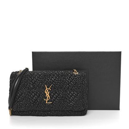 Saint Laurent Raffia Monogram Medium Jamie Black 11 of 11