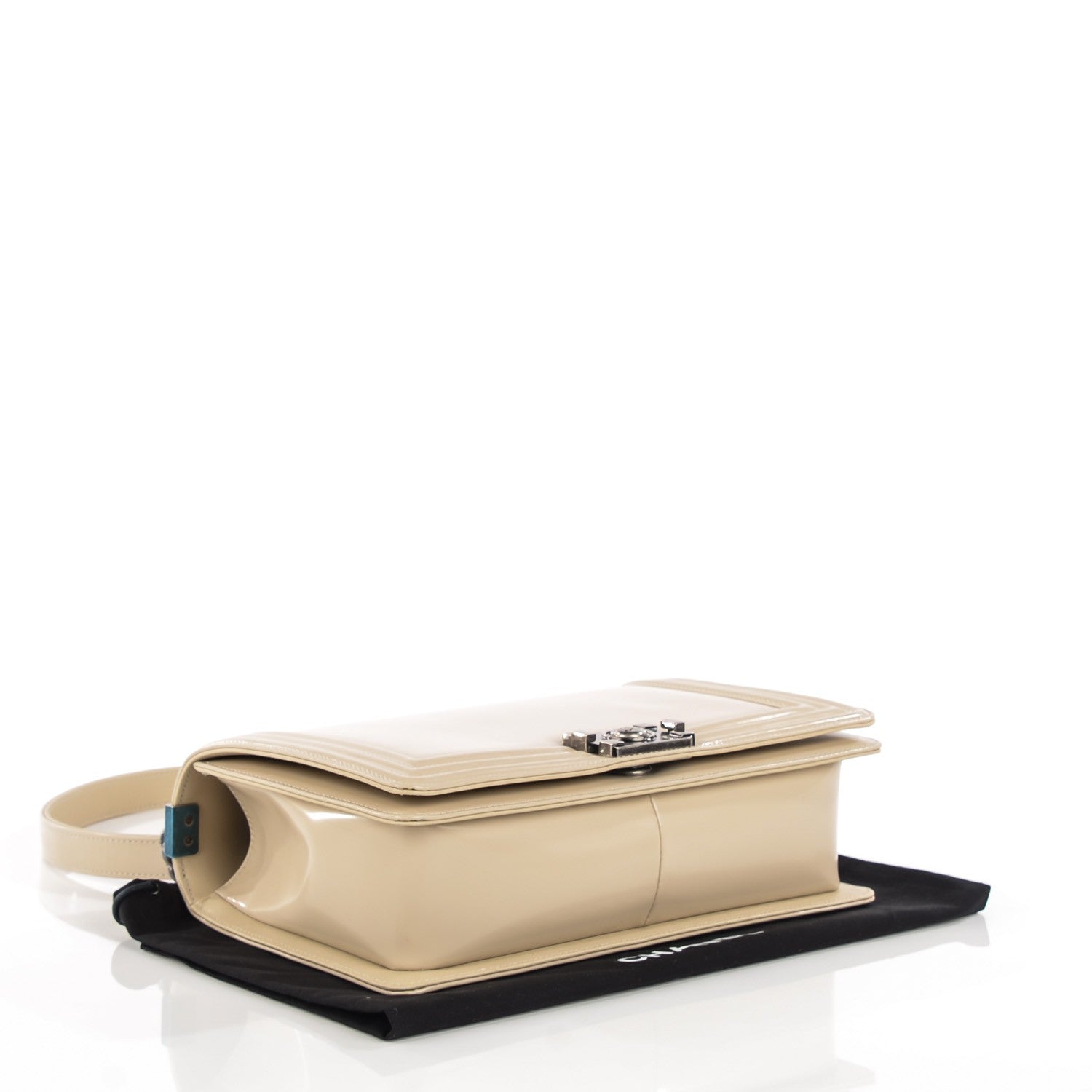 Chanel Glazed Calfskin New Medium Boy Flap Beige 4 of 8