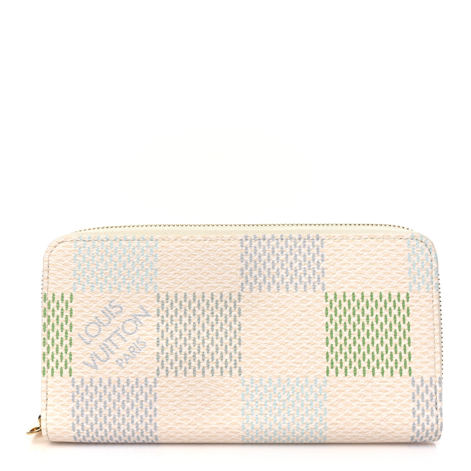 Louis Vuitton Damierlicious Zippy Wallet Pistachio Green 1 of 7