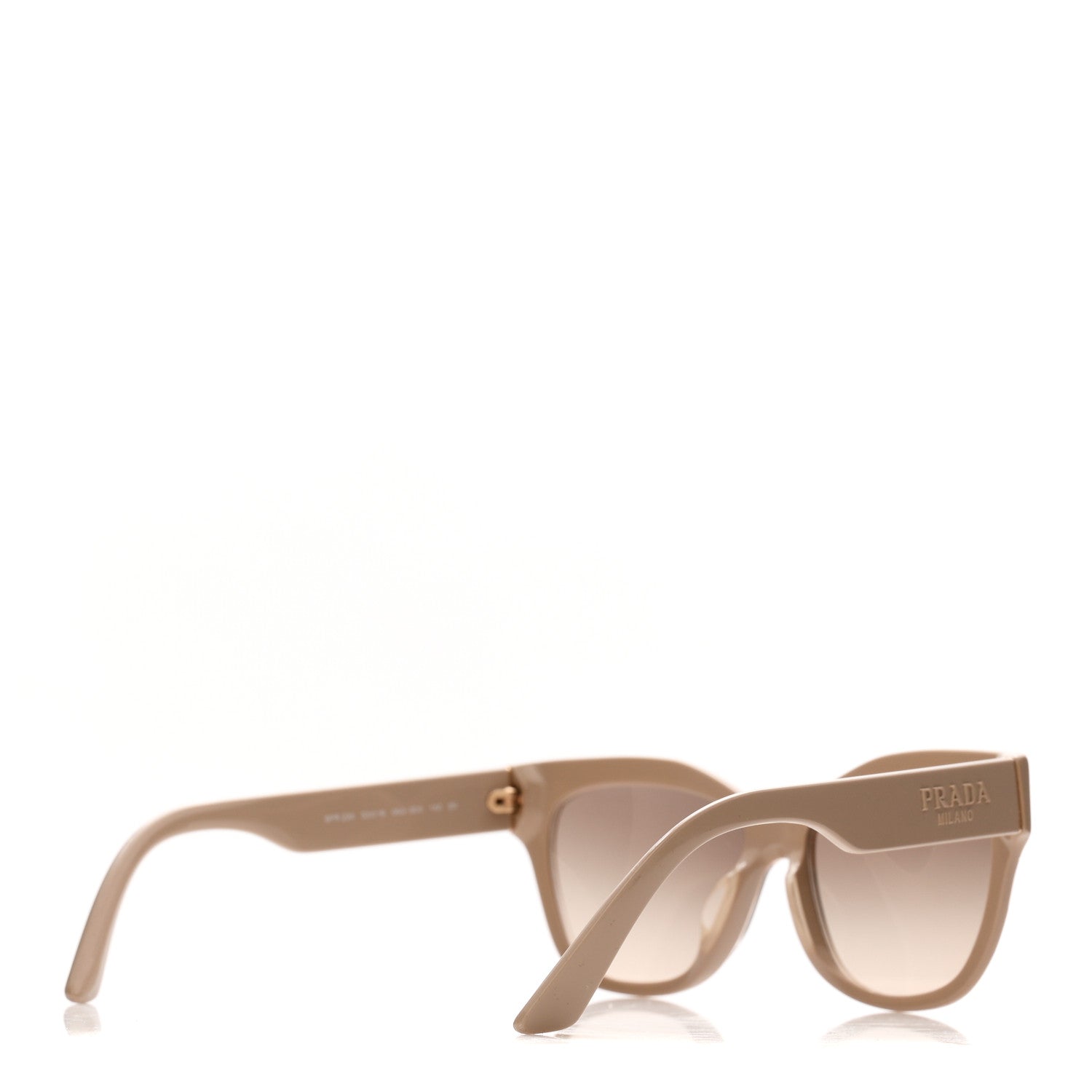 Prada Acetate Cat Eye Sunglasses SPR 23X Beige 4 of 8