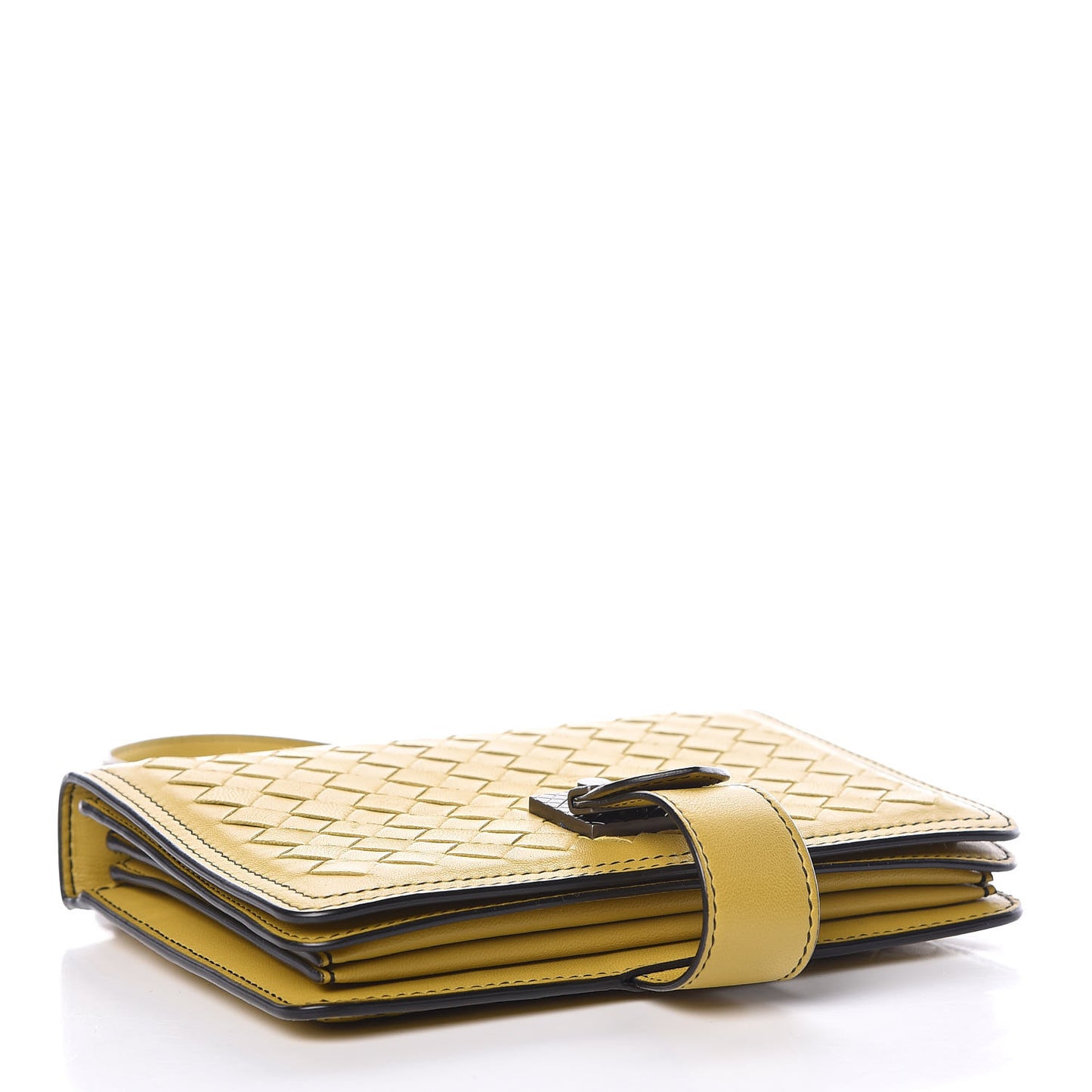 Nappa Intrecciato Chain Wallet Luteous