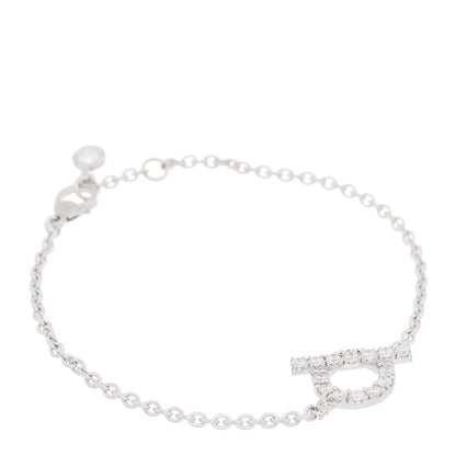 Hermes 18K White Gold Diamond Finesse Bracelet SH 1 of 5