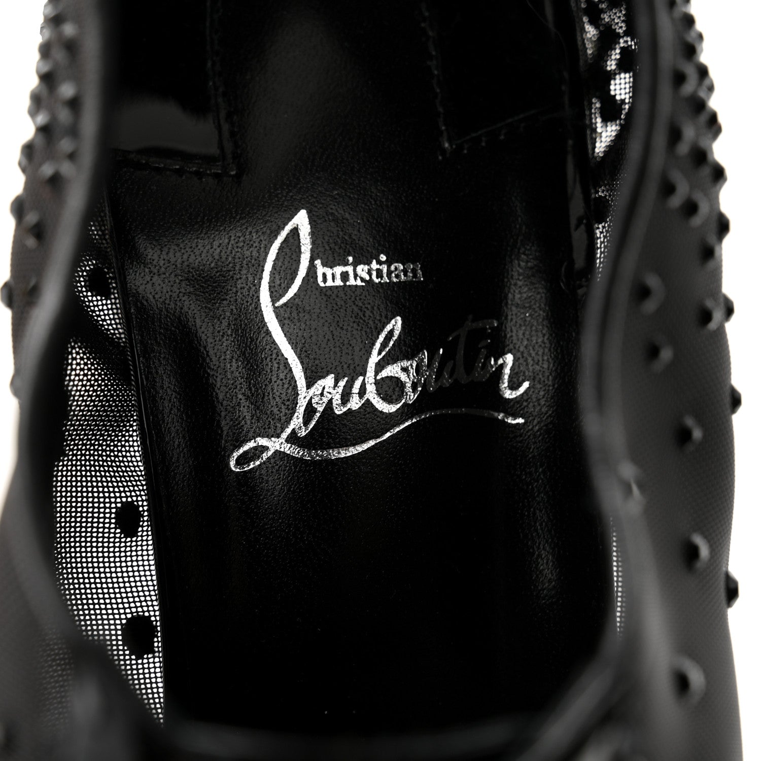 Christian Louboutin Rete Patent Strass Degraginzbar 30 Derby Oxfords 41 Black 7 of 12