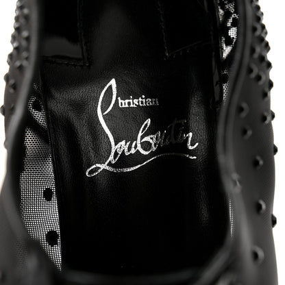 Christian Louboutin Rete Patent Strass Degraginzbar 30 Derby Oxfords 41 Black 7 of 12