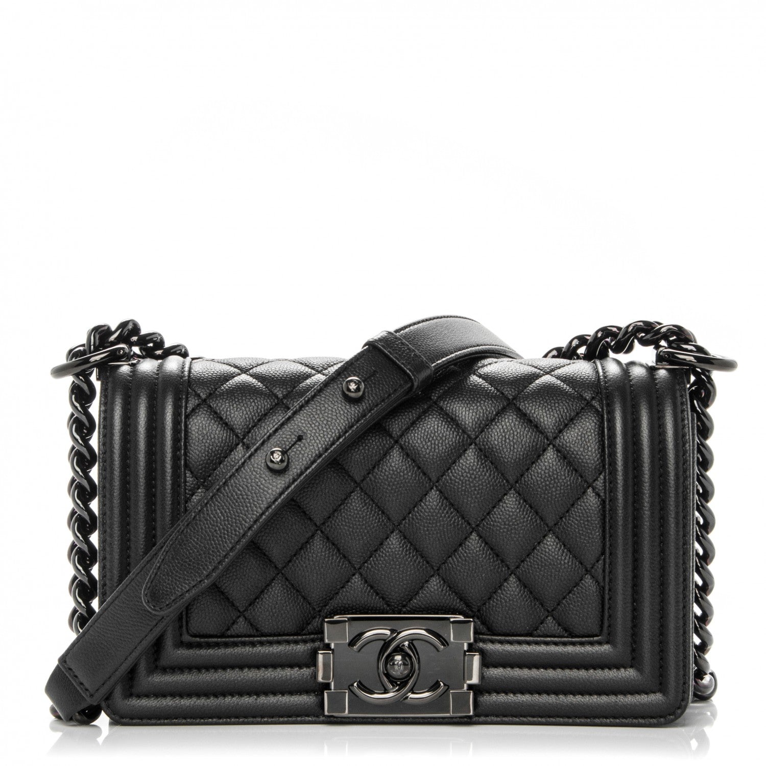 Chanel Caviar Quilted Small Boy Flap Black 1 of 7
