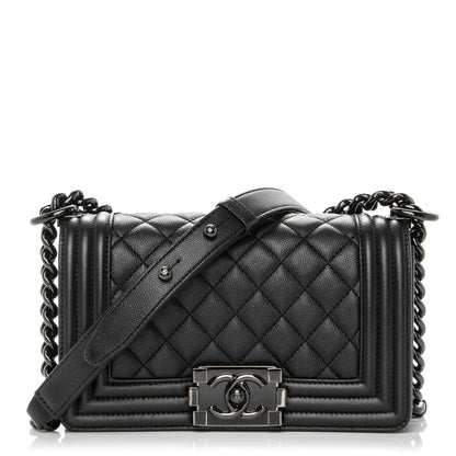 Chanel Caviar Quilted Small Boy Flap Black 1 of 7
