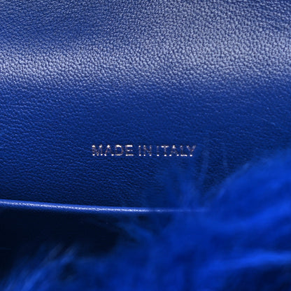 Chanel Shearling Lambskin CC Hook Card Holder Blue 7 of 9