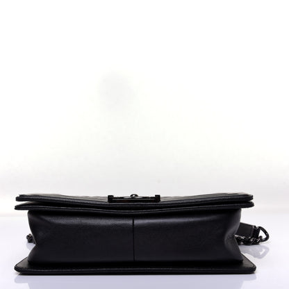 Chanel Caviar Quilted Medium Boy Flap So Black 10 of 14