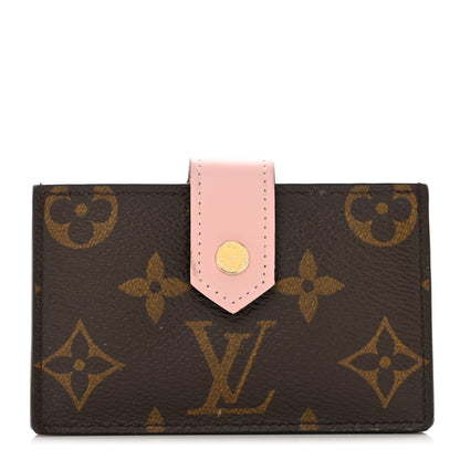 Louis Vuitton Monogram Gusset Card Holder Rose Ballerine 1 of 6