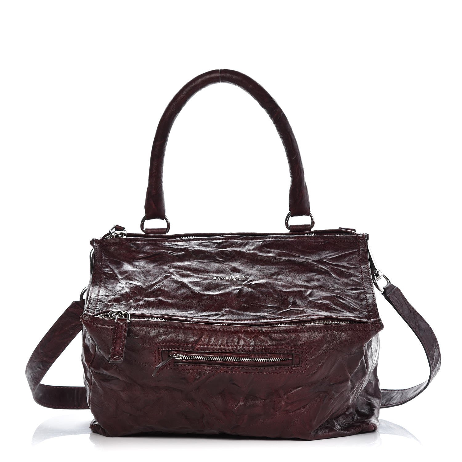 Givenchy Tumbled Sheepskin Medium Pandora Oxblood 1 of 8